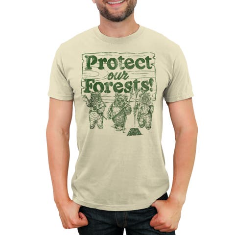 Men's Star Wars Ewok Protect Our Forests  Graphic T-Shirt