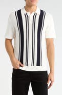 DENIM AND FLOWER Stripe Cotton Polo