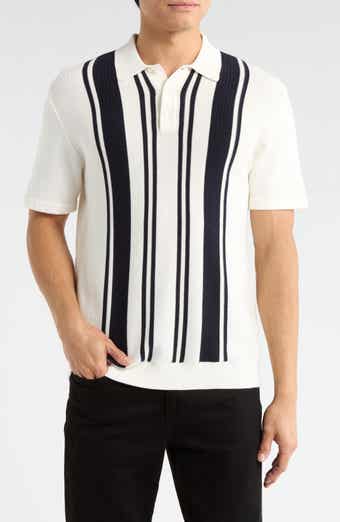 DENIM AND FLOWER Stripe Cotton Polo