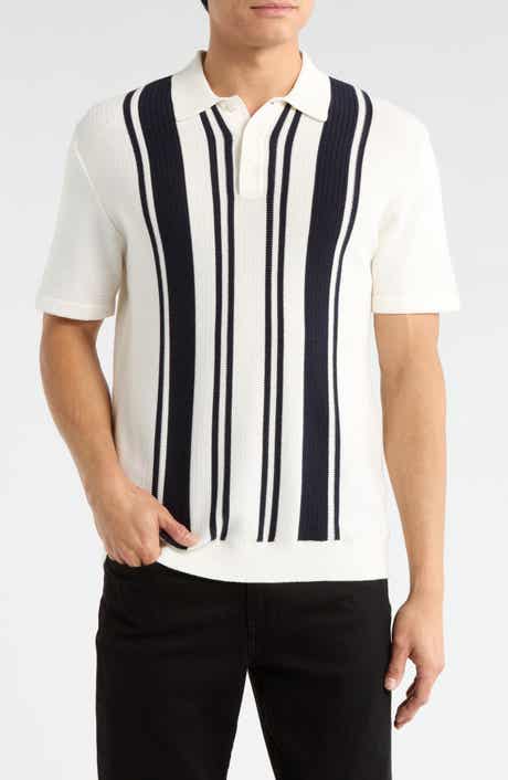 DENIM AND FLOWER Stripe Cotton Polo