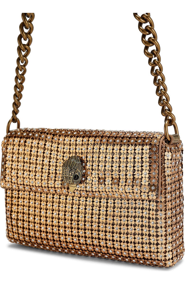 Kurt Geiger London Small Crystal Flower Party Shoulder Bag, Alternate, color,