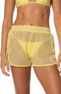 Maaji Golden Ray Kythi Mesh Cover-Up Shorts