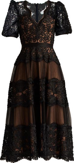 Soutache Lace Cocktail Dress