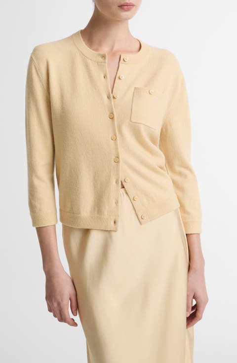 Pocket Wool & Cashmere Blend Cardigan