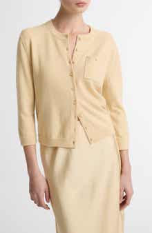 Pocket Wool & Cashmere Blend Cardigan