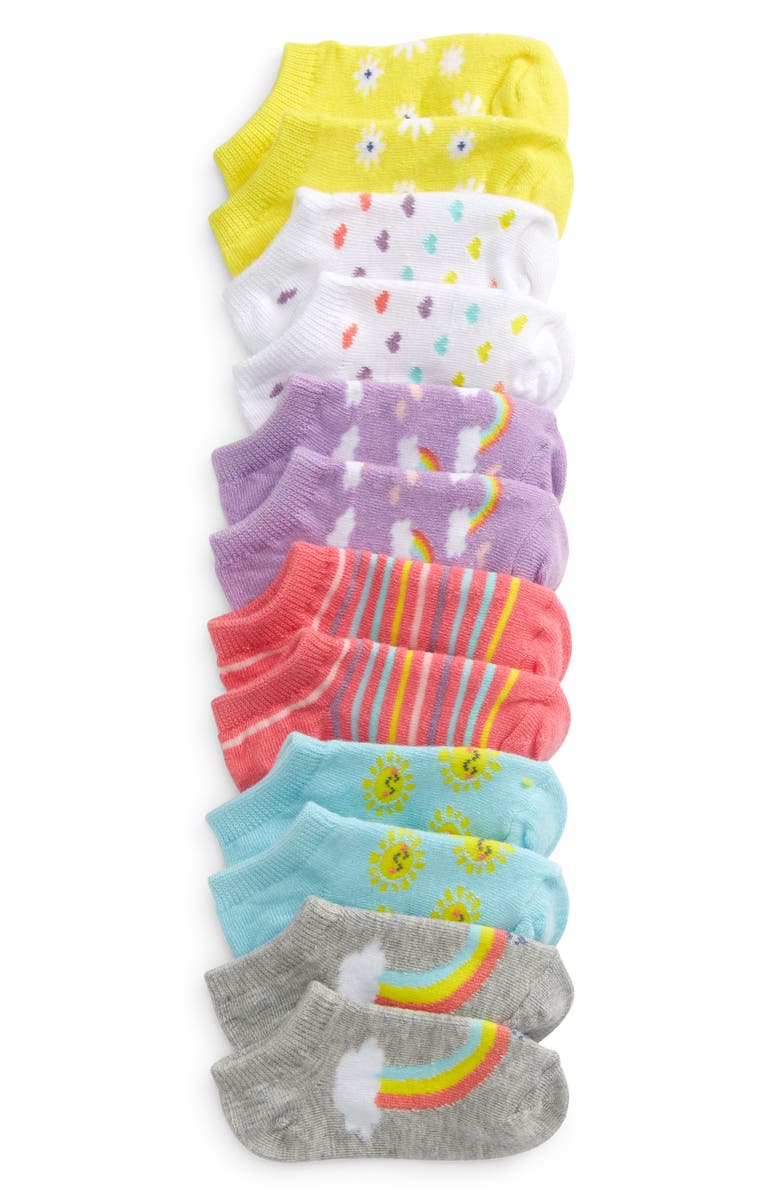 Tucker + Tate Kids' Assorted 6-Pack Low Cut Socks, Main, color,