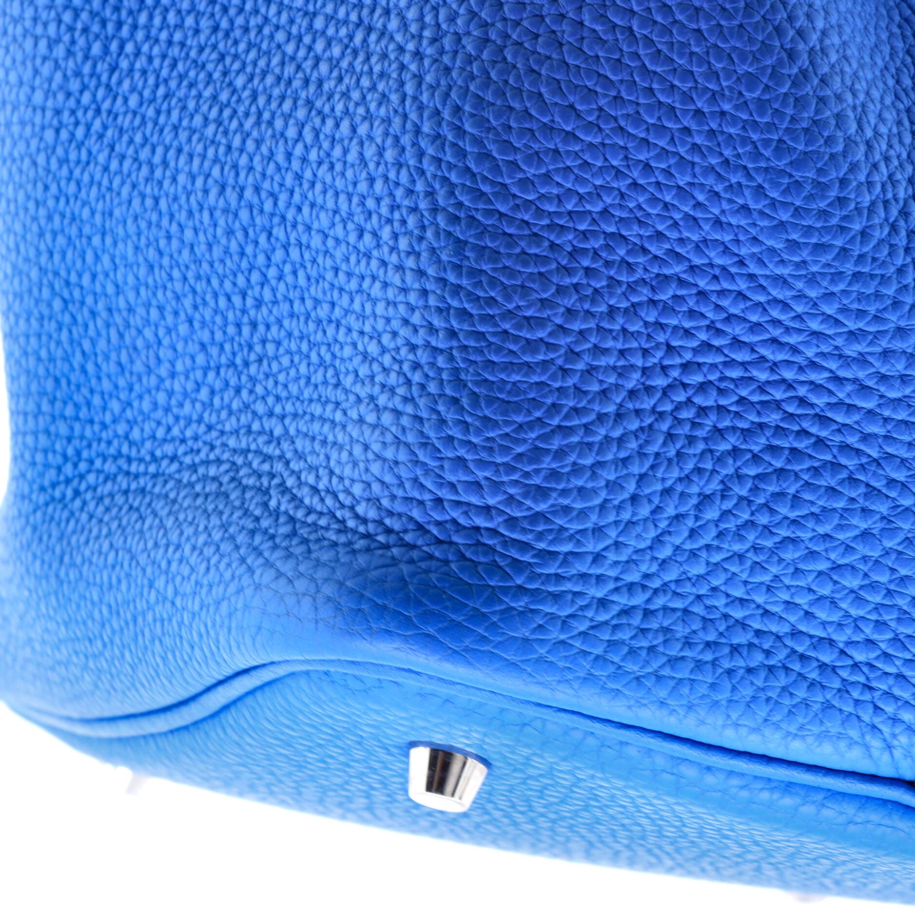 Pre-Owned Hermes Picotin Lock Bag Clemence MM, Alternate, color, Bleu Hydra