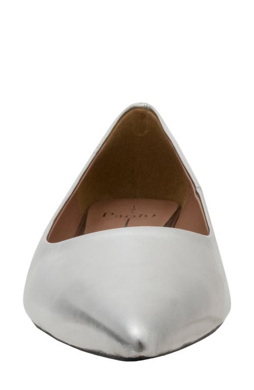 Linea Paolo Patent Pointed Toe Pump In Silver