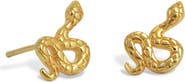 SAVVY CIE JEWELS Snake Stud Earrings