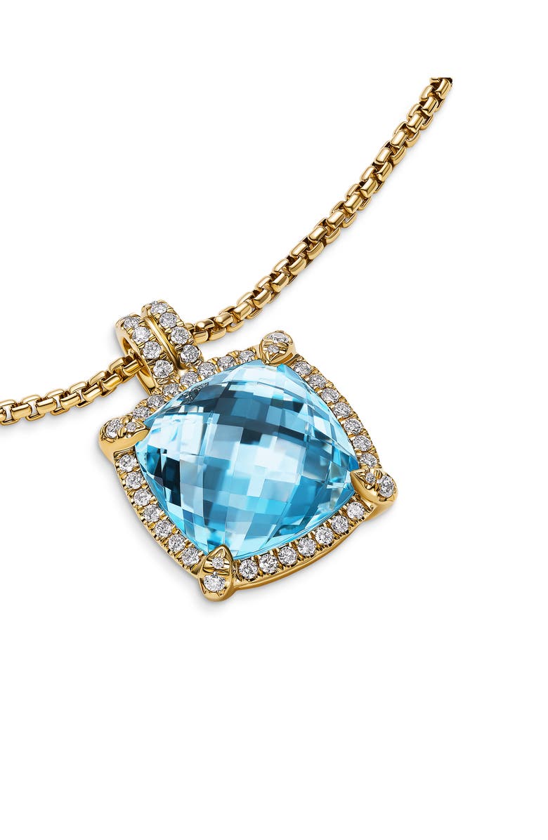 David Yurman Chatelaine<sup>®</sup> Pendant Necklace with Diamonds, Alternate, color, 18K Yellow Gold