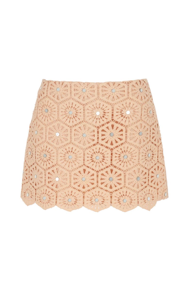 Nocturne Embroidered Mini Skirt, Alternate, color, 