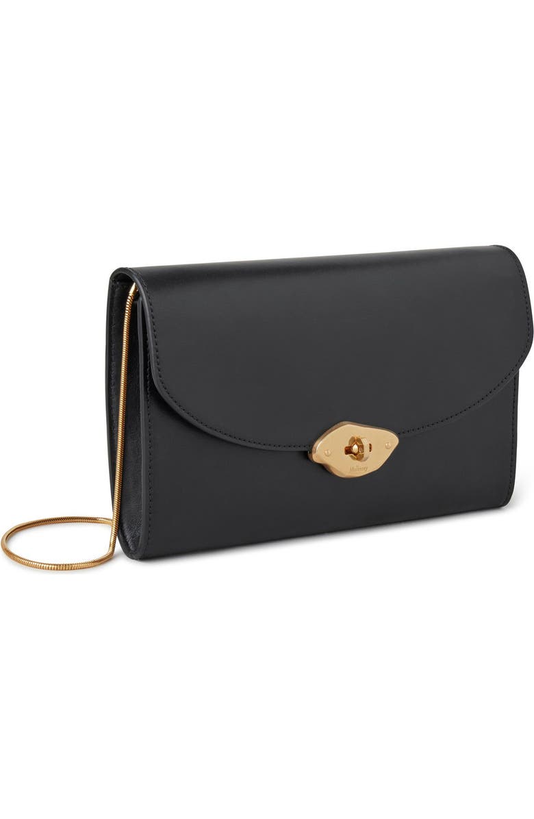 Mulberry Lana High Gloss Leather Clutch, Alternate, color,