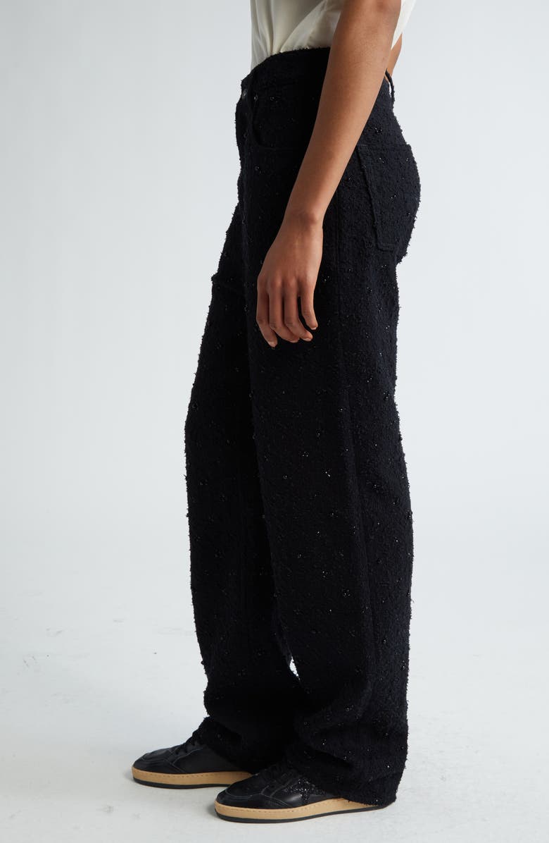 Golden Goose Journey Beaded Laser Cut Bouclé Pants, Alternate, color, 