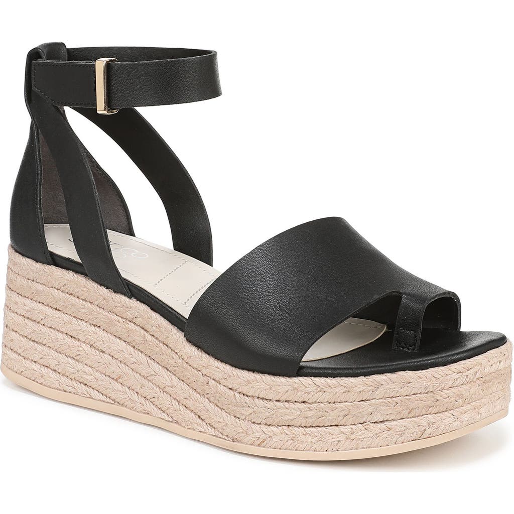 Franco Sarto Tyla Platform Wedge Sandal In Black