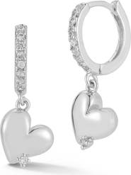 GLAZE JEWELRY Heart Huggie Hoop Earrings