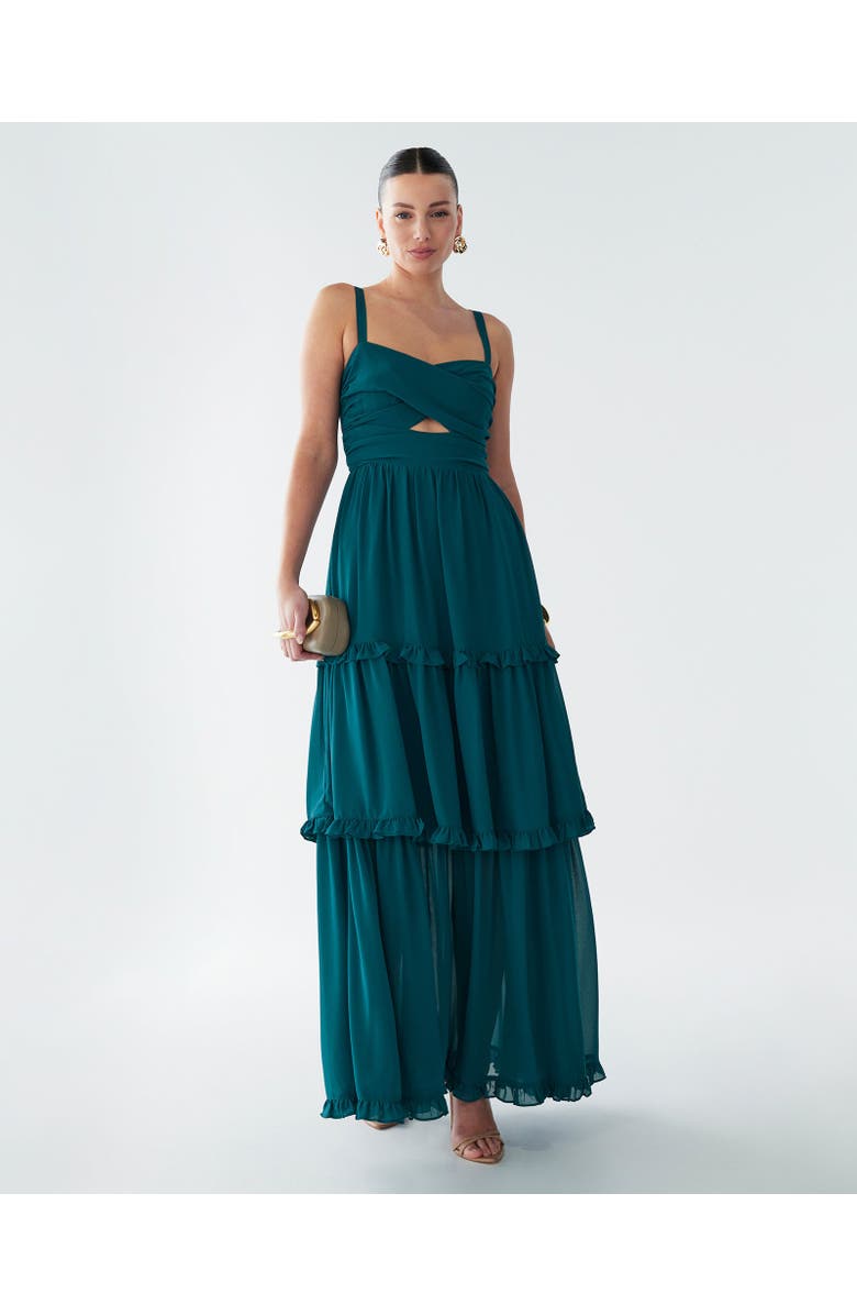 BWLDR Willow Maxi Dress, Alternate, color, Teal