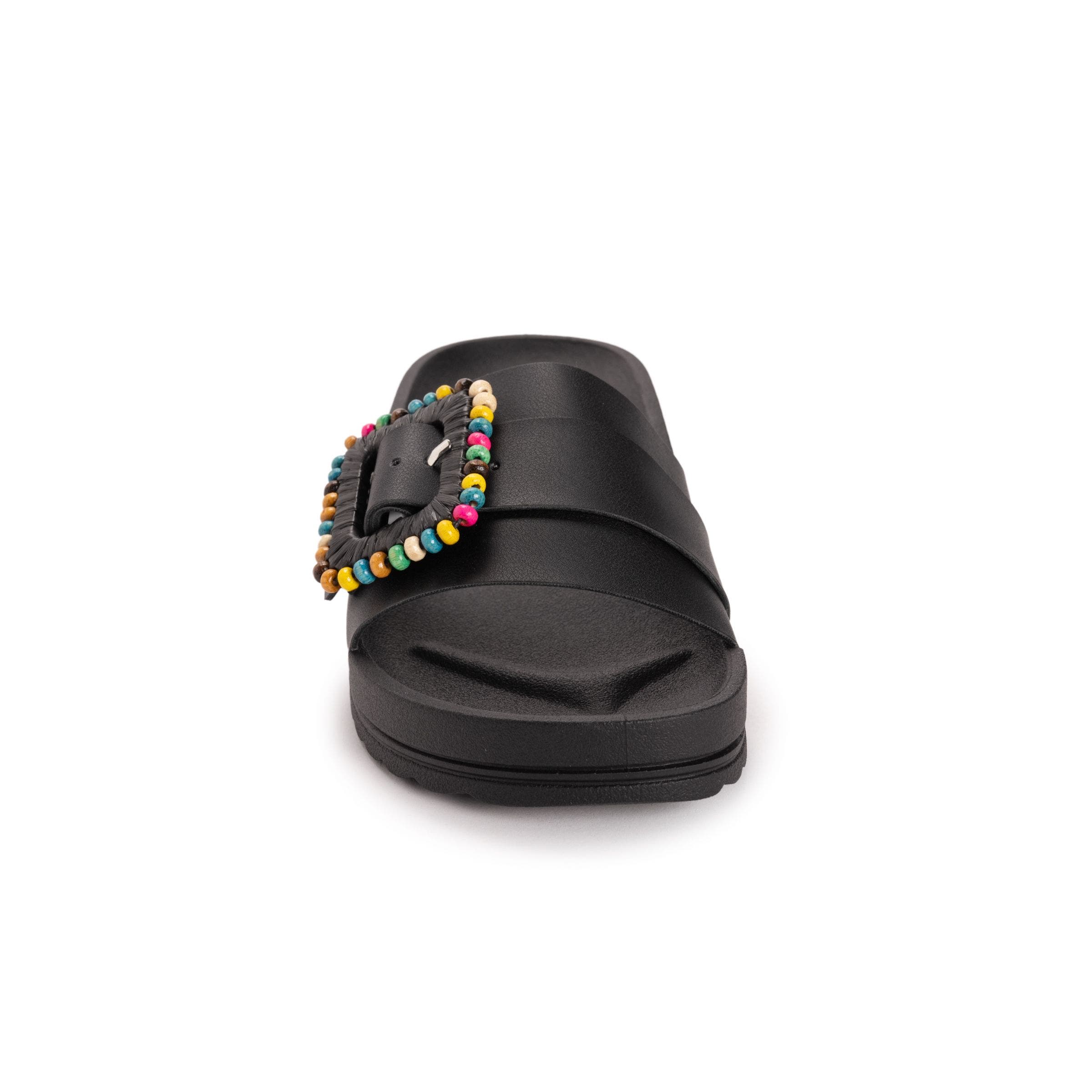 MUK LUKS Women's Grand Colette Sandal, Alternate, color, Black