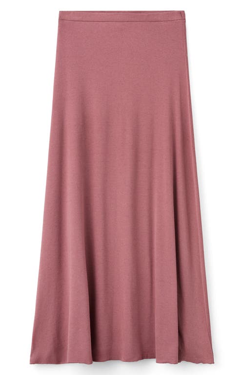 Mango Teen Flared Maxi Skirt In Pink