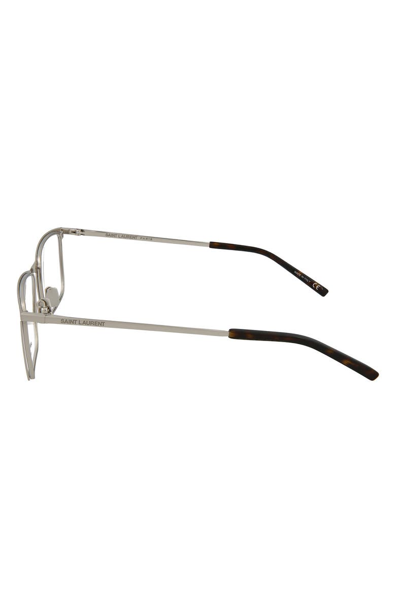 Saint Laurent 53mm Rectangle Optical Frames, Alternate, color,