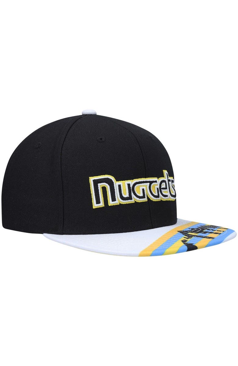 Mitchell & Ness Men's Mitchell & Ness x Lids Black/Gold Denver Nuggets Hardwood Classics Reload 3.0 Snapback Hat, Alternate, color, 