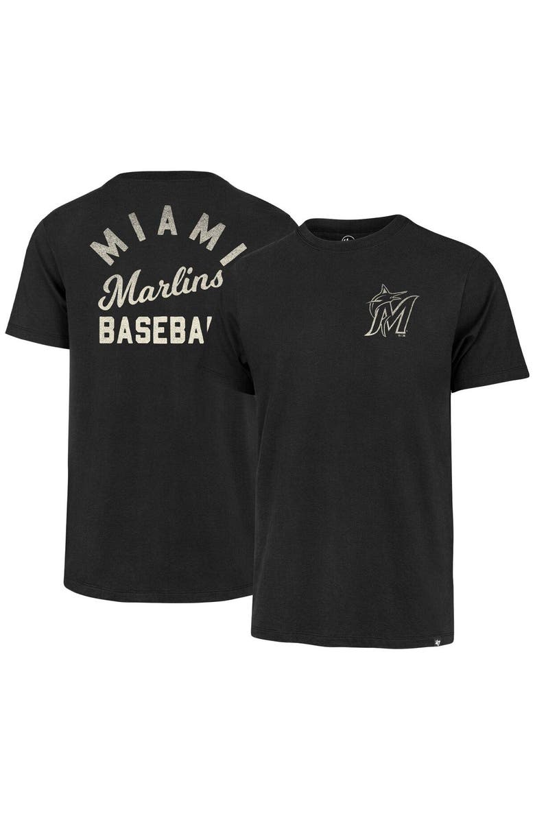 '47 Men's '47 Black Miami Marlins Turn Back Franklin T-Shirt, Main, color, Black