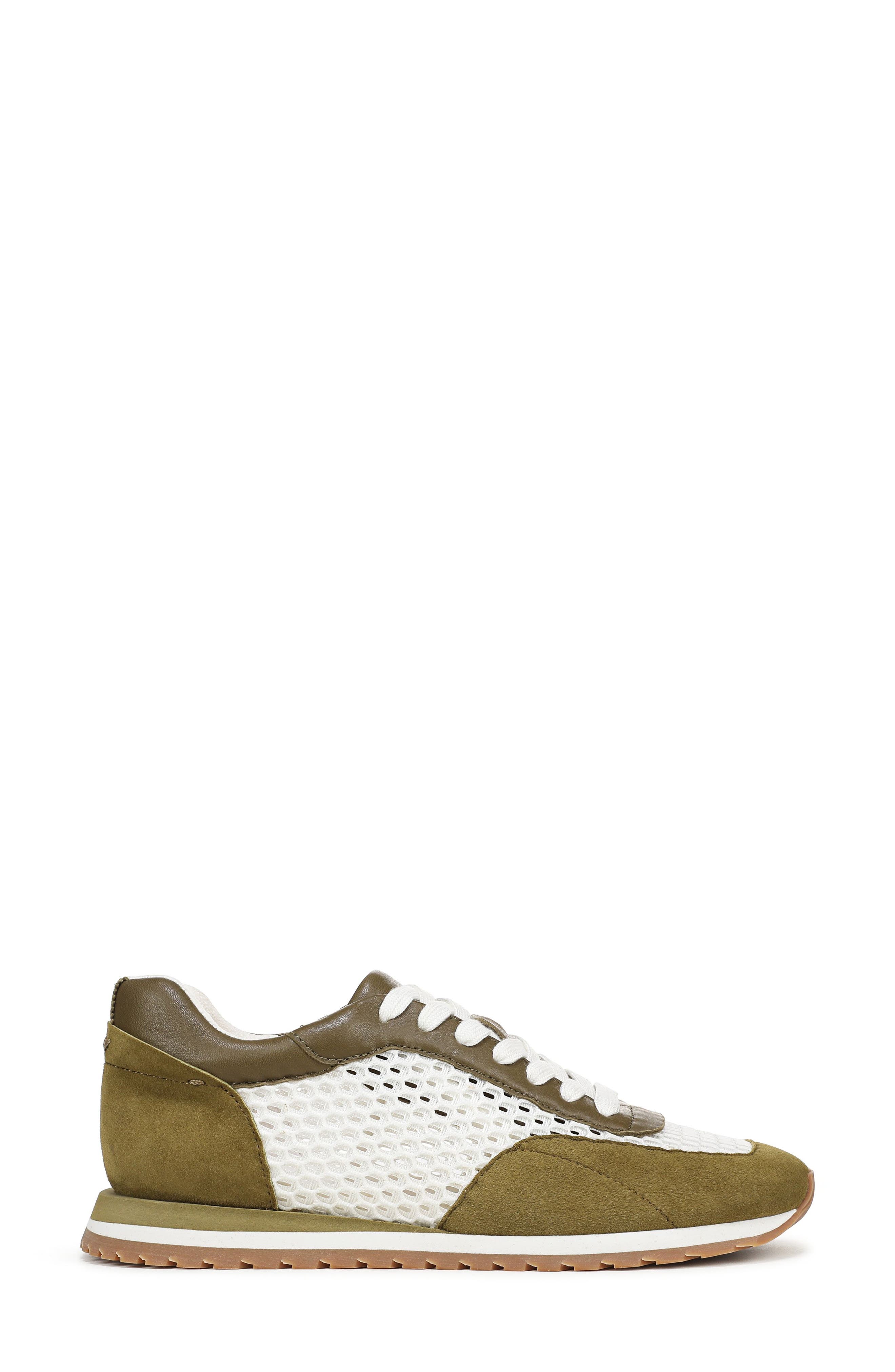 Favorite Daughter Sophia Mesh Sneaker, Alternate, color, Moss Green/White