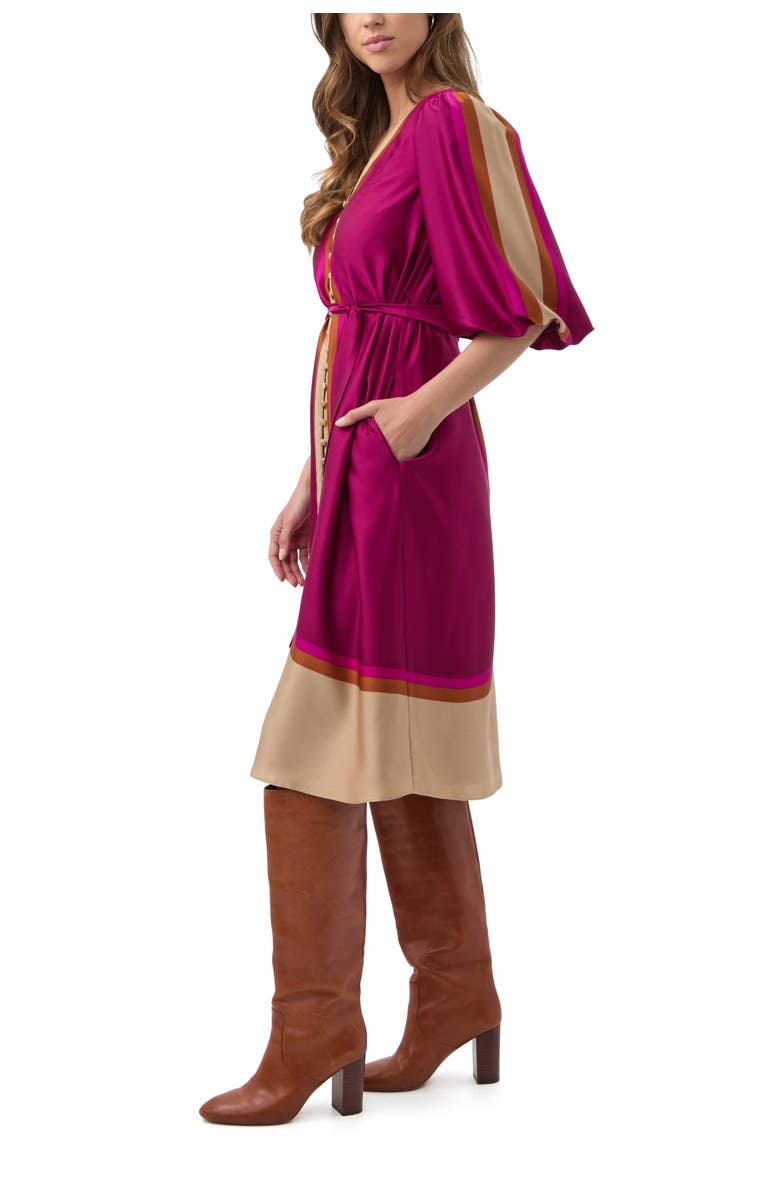 Trina Turk Linden Printed Knee Length Dress, Alternate, color, Multi