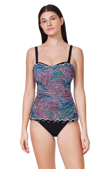 Layla Tricolore D-Cup Tankini Top