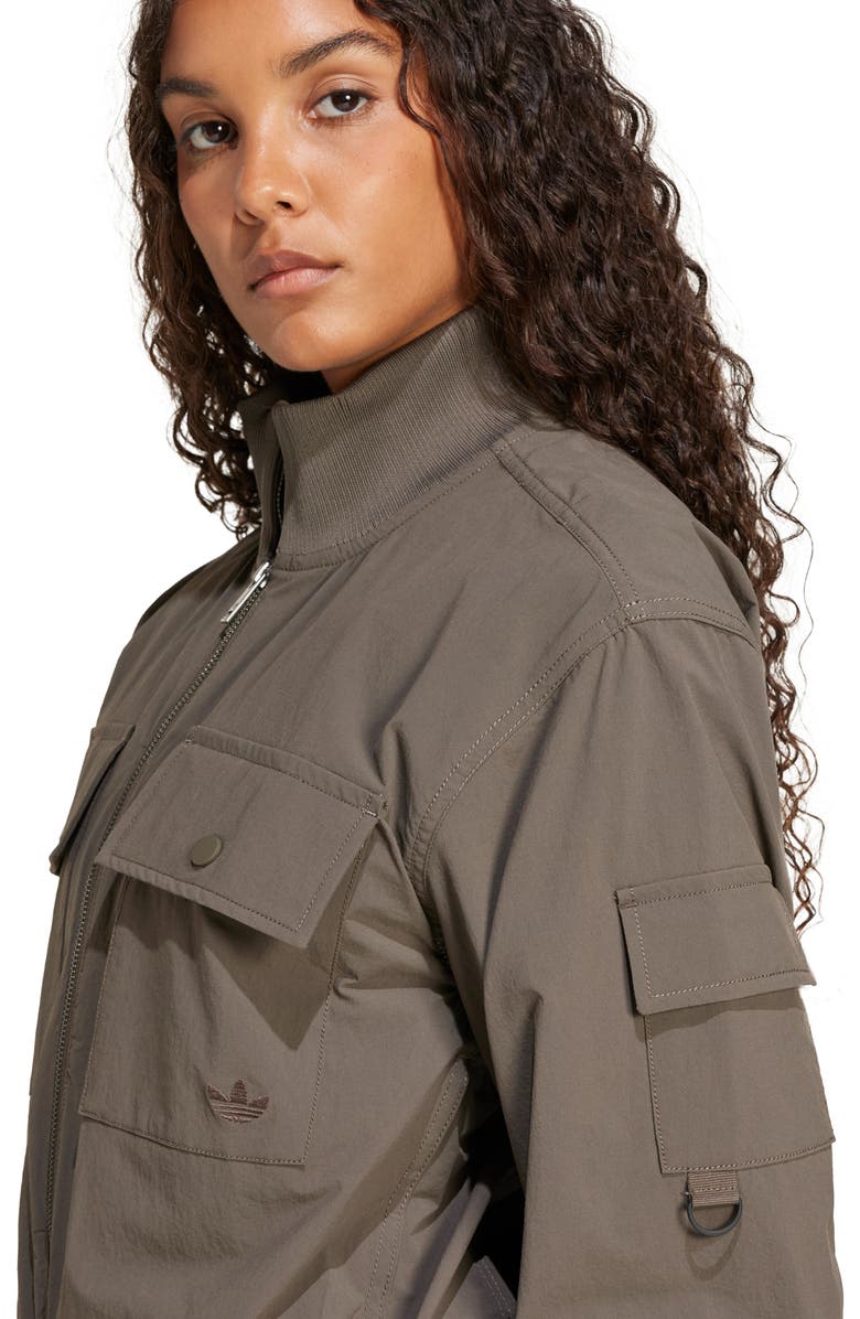 adidas Originals Essential Woven Jacket, Alternate, color, Shadow Olive