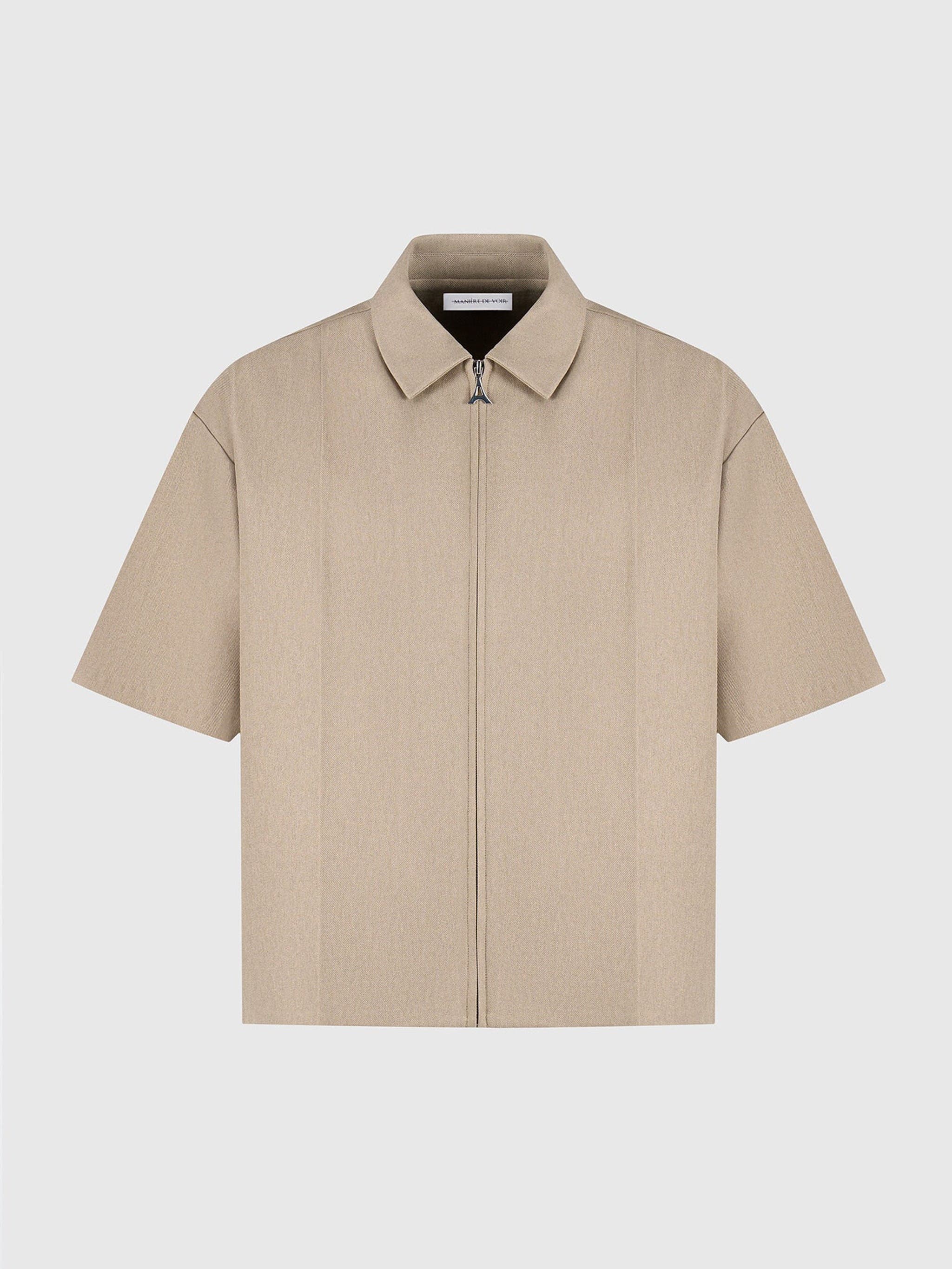Aven Boxy Shirt with Crease - image 2