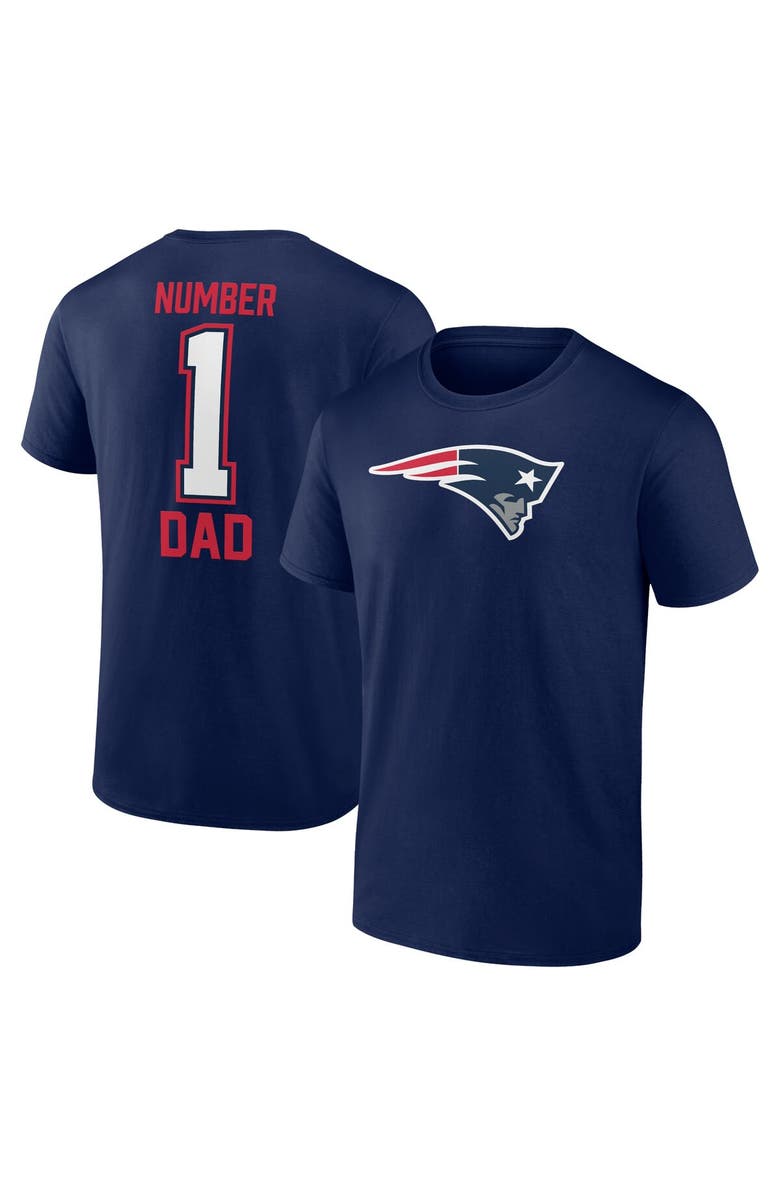 FANATICS Men's Fanatics Branded Navy New England Patriots Father's Day T-Shirt, Main, color, Navy