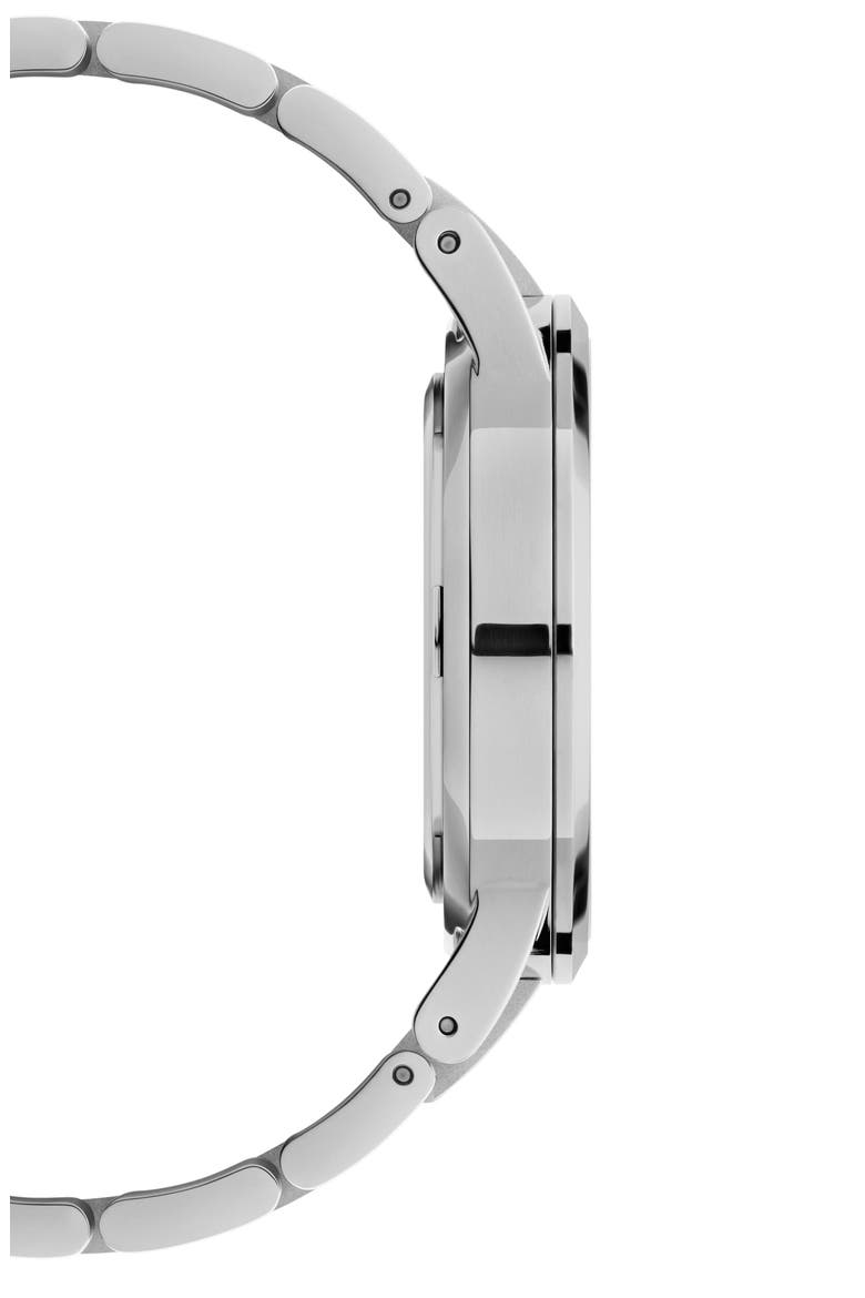 Iconic Bracelet Watch, 40mm, Alternate, color, SILVER/ BLACK