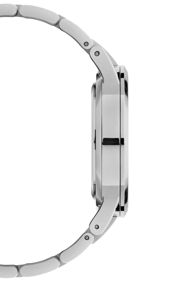 Daniel Wellington Iconic Bracelet Watch, 40mm, Alternate, color, Silver/ Black