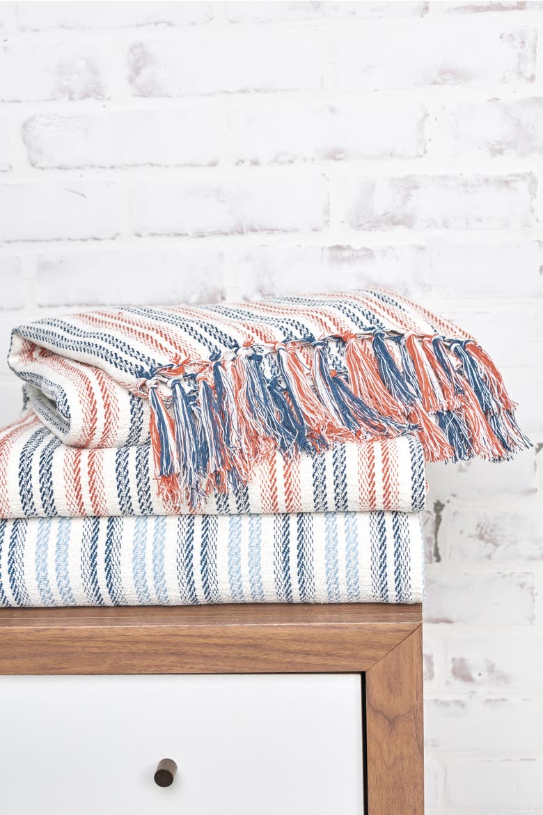50" x 60" Hugo Woven Throw, Alternate, color, Orange