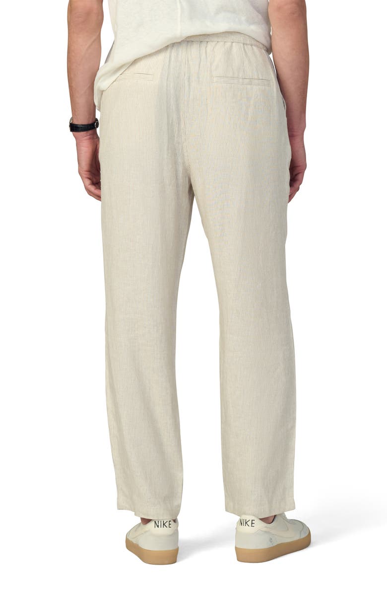 Joe's Clarkson Stripe Linen Pants, Alternate, color, Flax Stripe