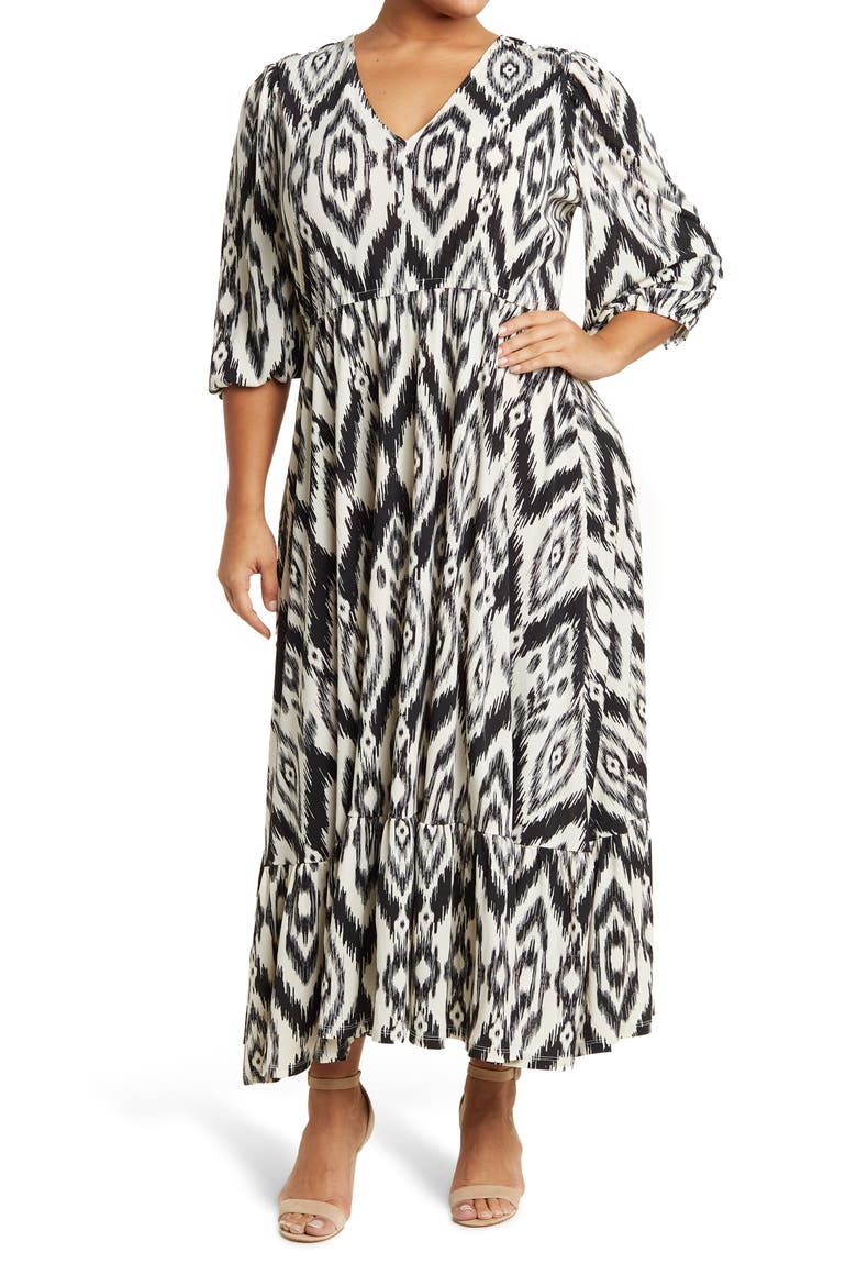 Bella Deev V-Neck Maxi Dress, Main, color, IKAT