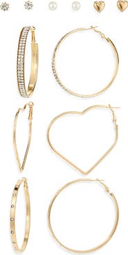 Tasha 6-Pack Stud & Hoop Earrings