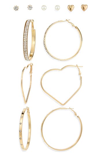 Tasha 6-pack Stud & Hoop Earrings