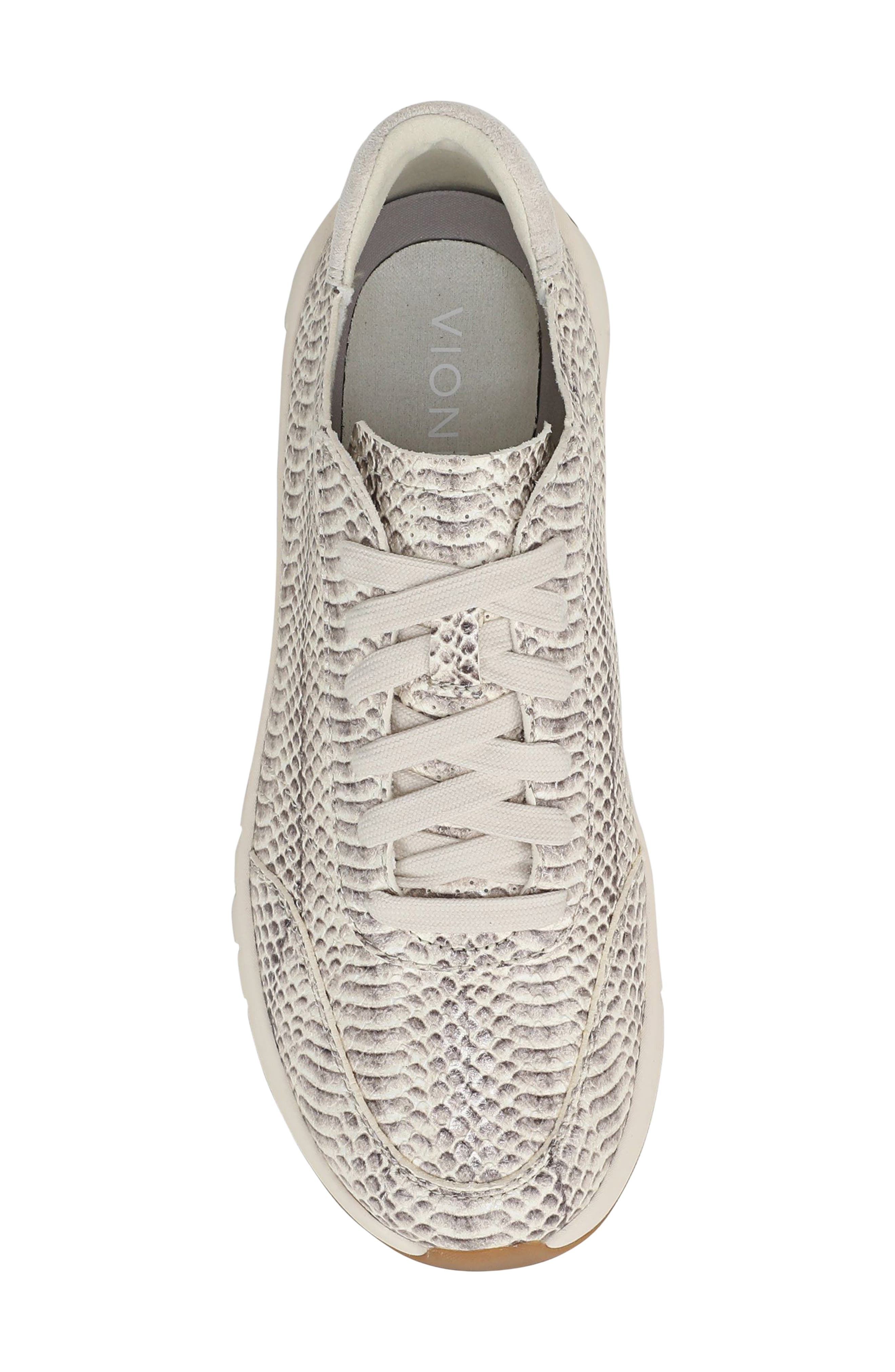 Uptown Sneaker, Alternate, color, IVORY PYTHON LEATHER