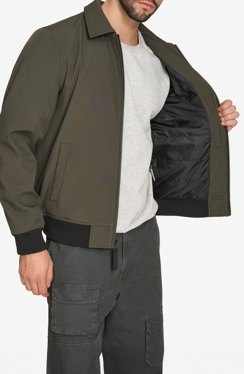Levi's Laydown Collar Water Resistant Insulated Bomber Jacket In Green