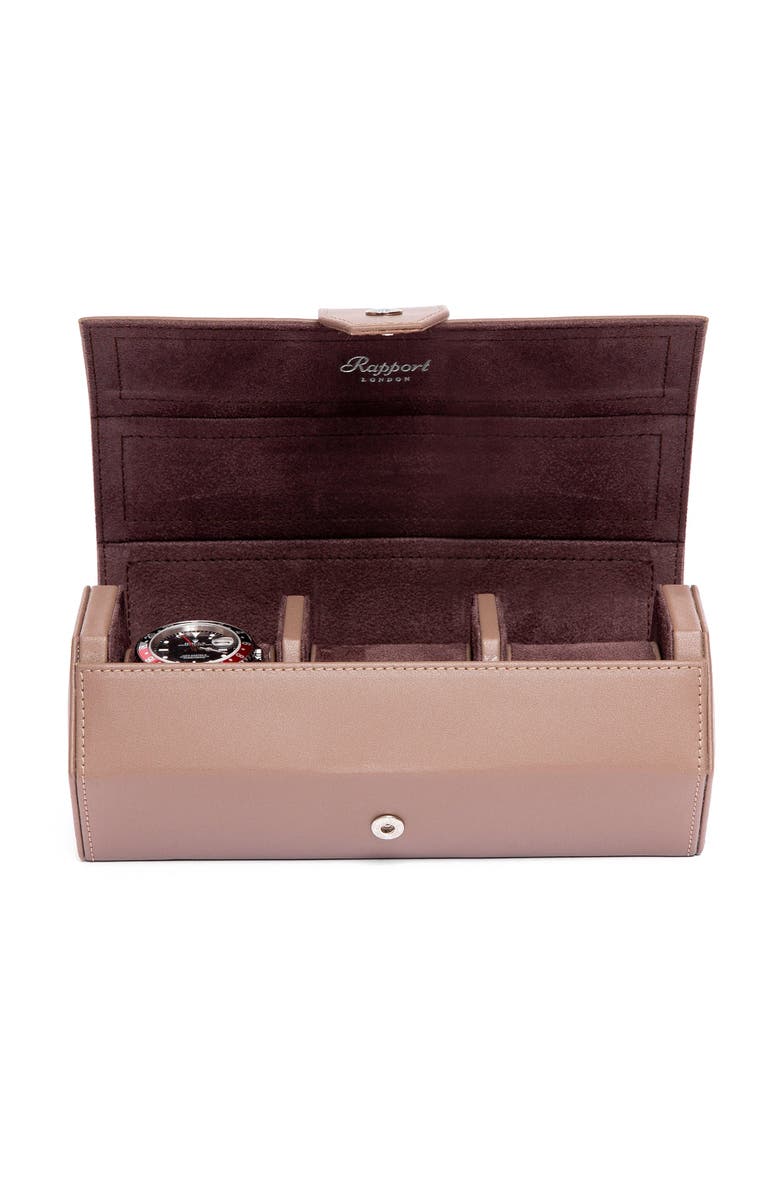 Rapport London VANTAGE THREE WATCH ROLL, Alternate, color, Earth