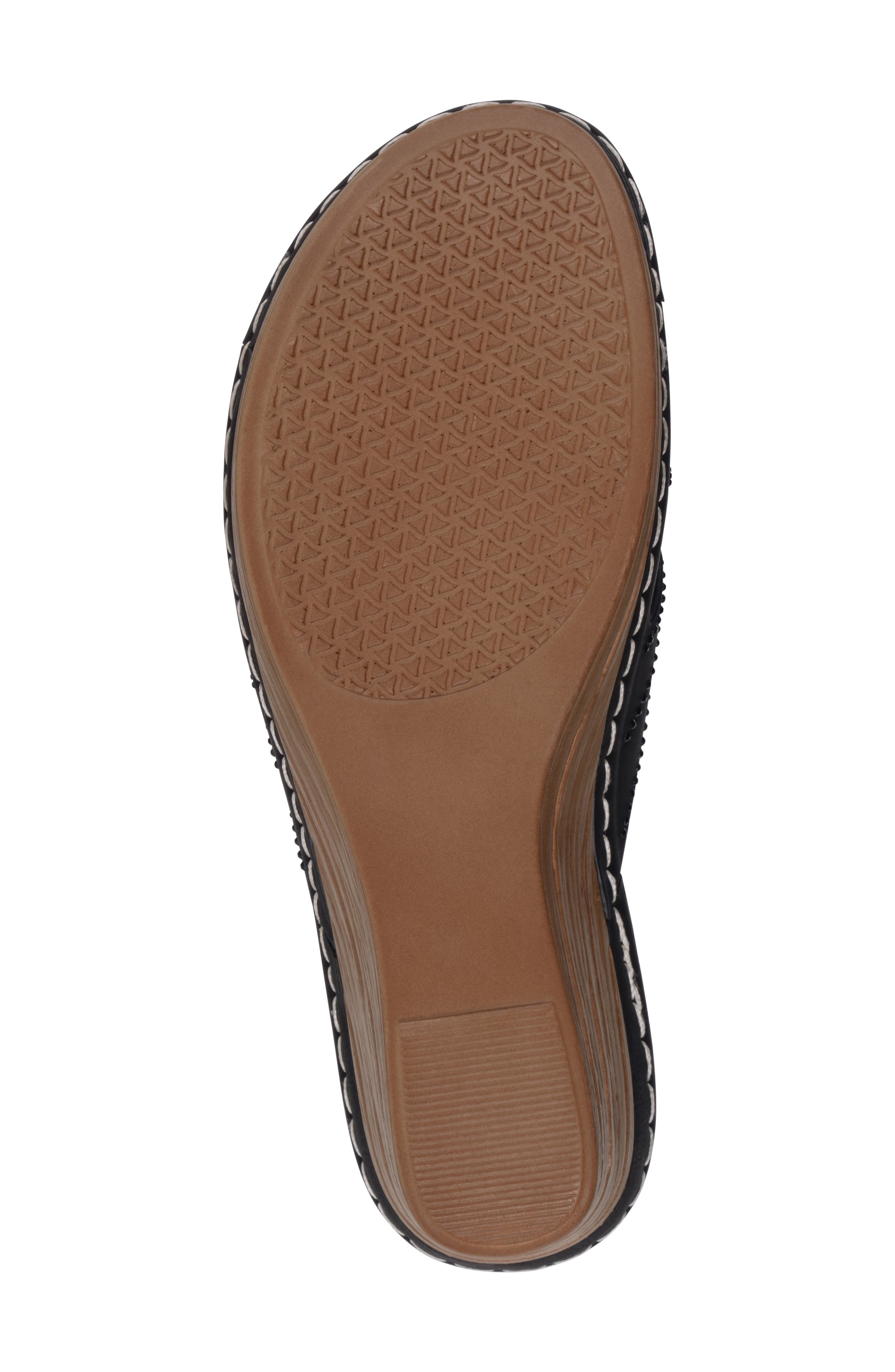 GC SHOES Fiora Wedge Sandal, Alternate, color, Black