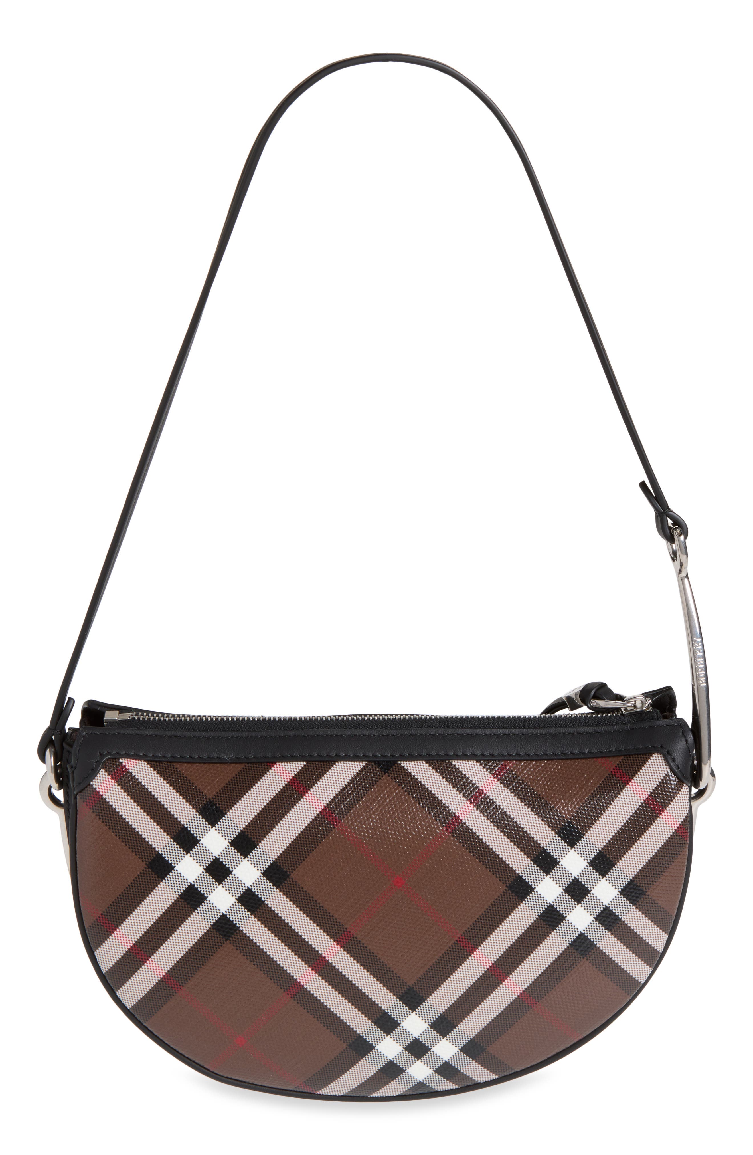 Small Bridle Coated Canvas Saddle Bag, Alternate, color, CHOCOLATE BROWN