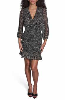 Floral Smocked Chiffon Minidress