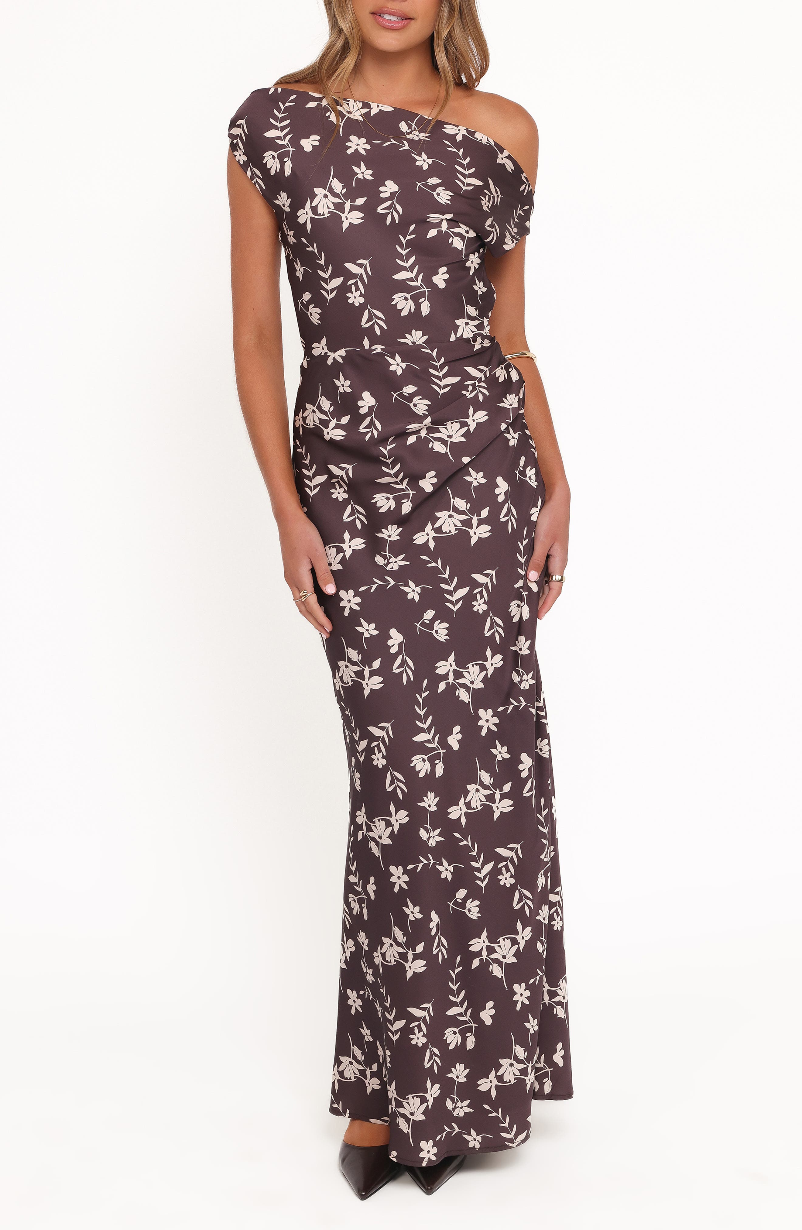 selected BROWN CREAM FLORAL