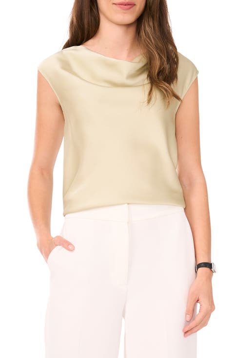 Cowl Neck Sleeveless Top