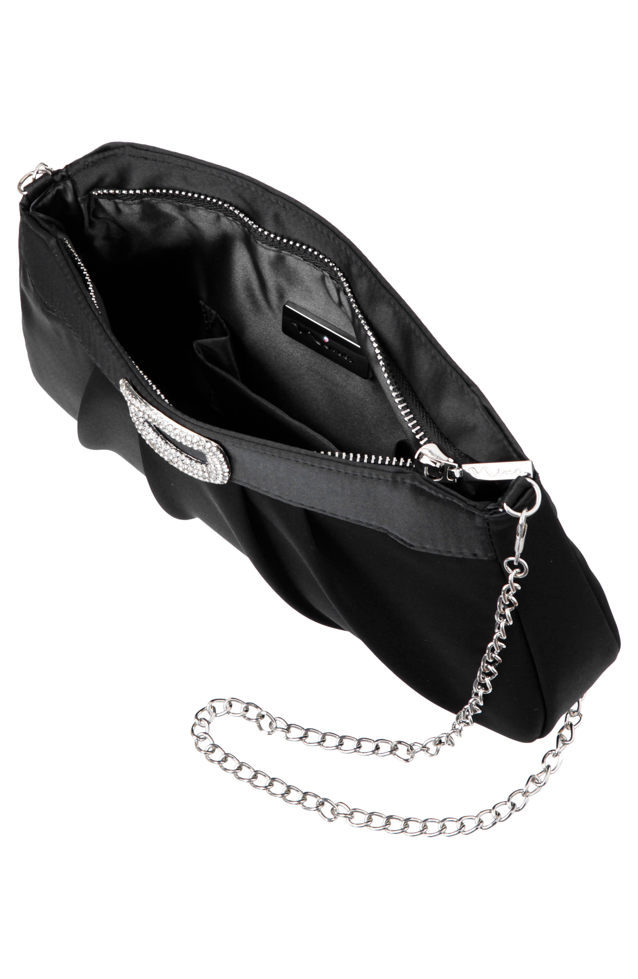 Nina Amy Clutch, Alternate, color, Black