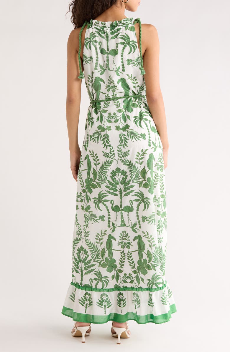 SUGARLIPS Kimana Floral Halter Maxi Dress, Alternate, color, 