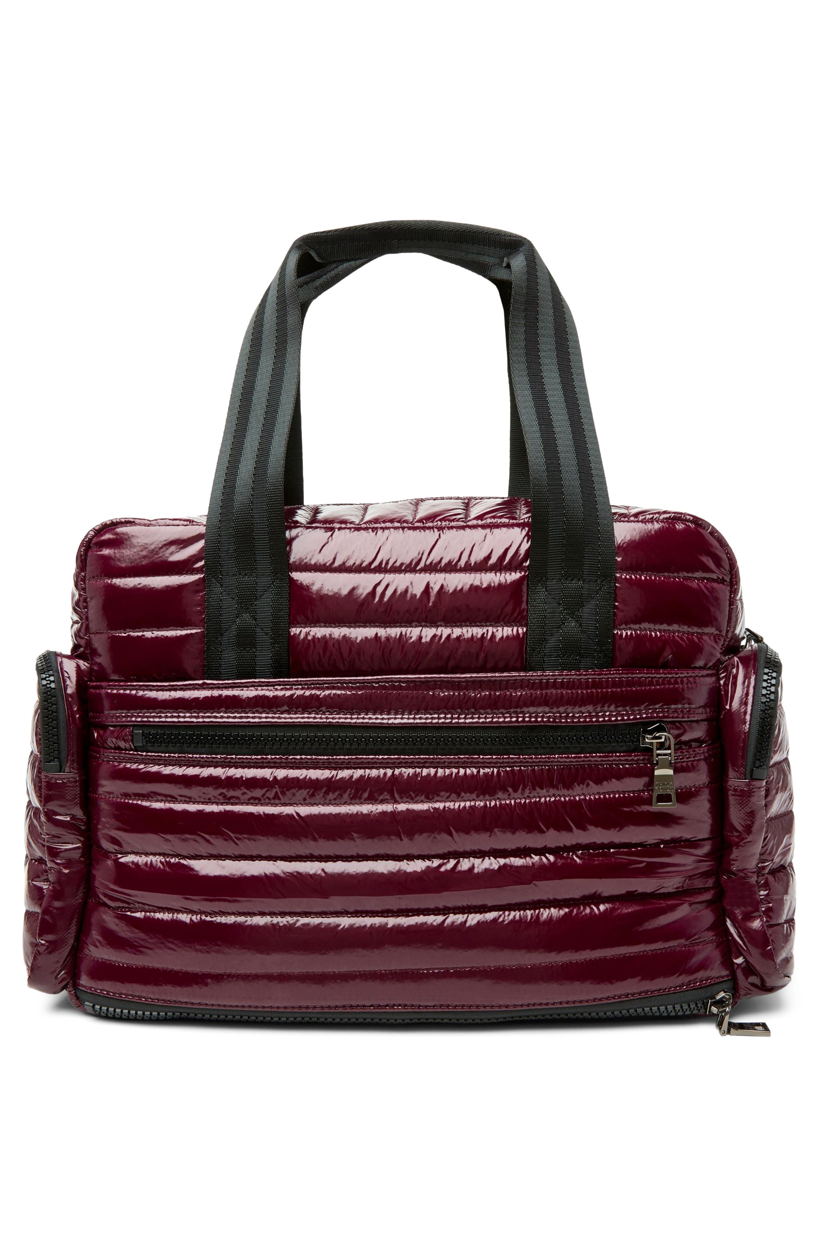 Voyager Travel Bag, Alternate, color, GLOSSY DEEP BURGUNDY