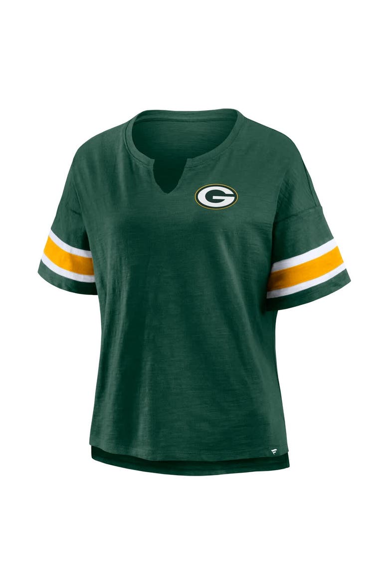 Women's Fanatics Green Green Bay Packers Redzone Curl Route T-Shirt, Alternate, color, Green